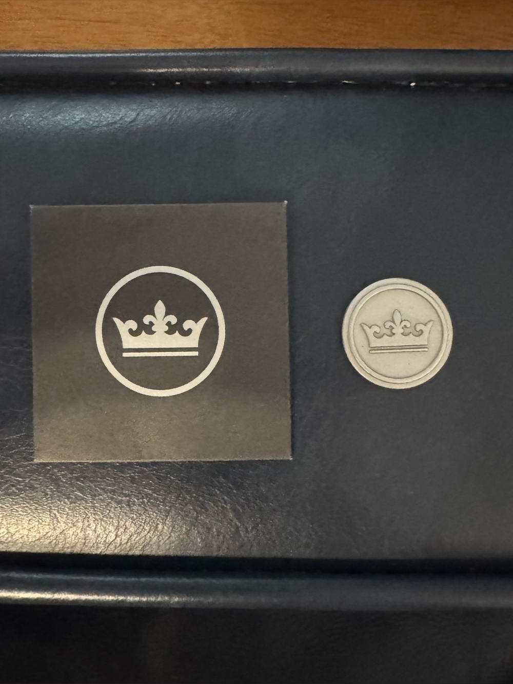 NEW- Peter Millar Golf Ball Marker- Crown- Silver/Grey